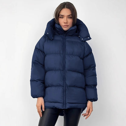 Women's Cotton-padded Jacket Coat Thickened Warm Mid-length Coat